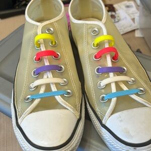 Converse clear, see-through all stars size 7